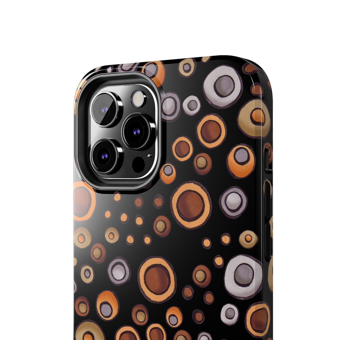 Doggy Dots Black Phone Case