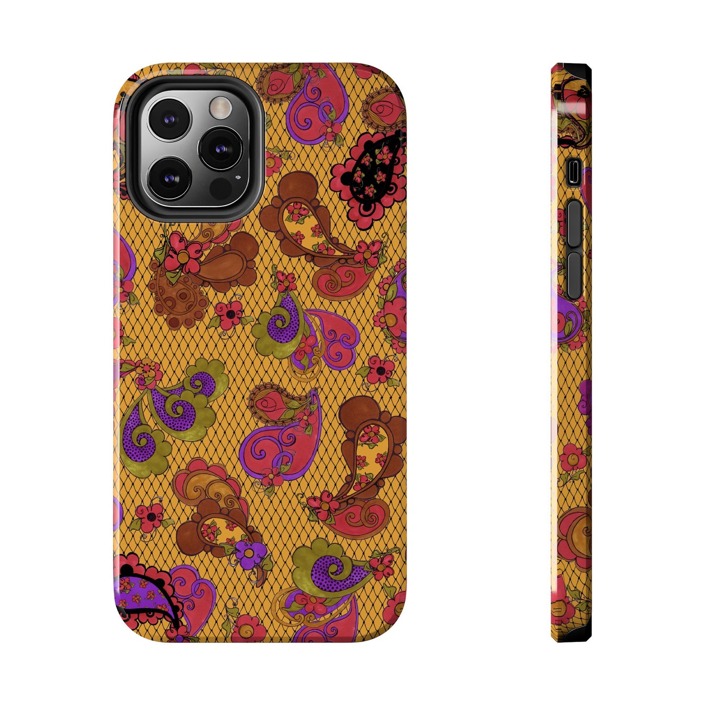 Posie Paisley Gold Phone Case
