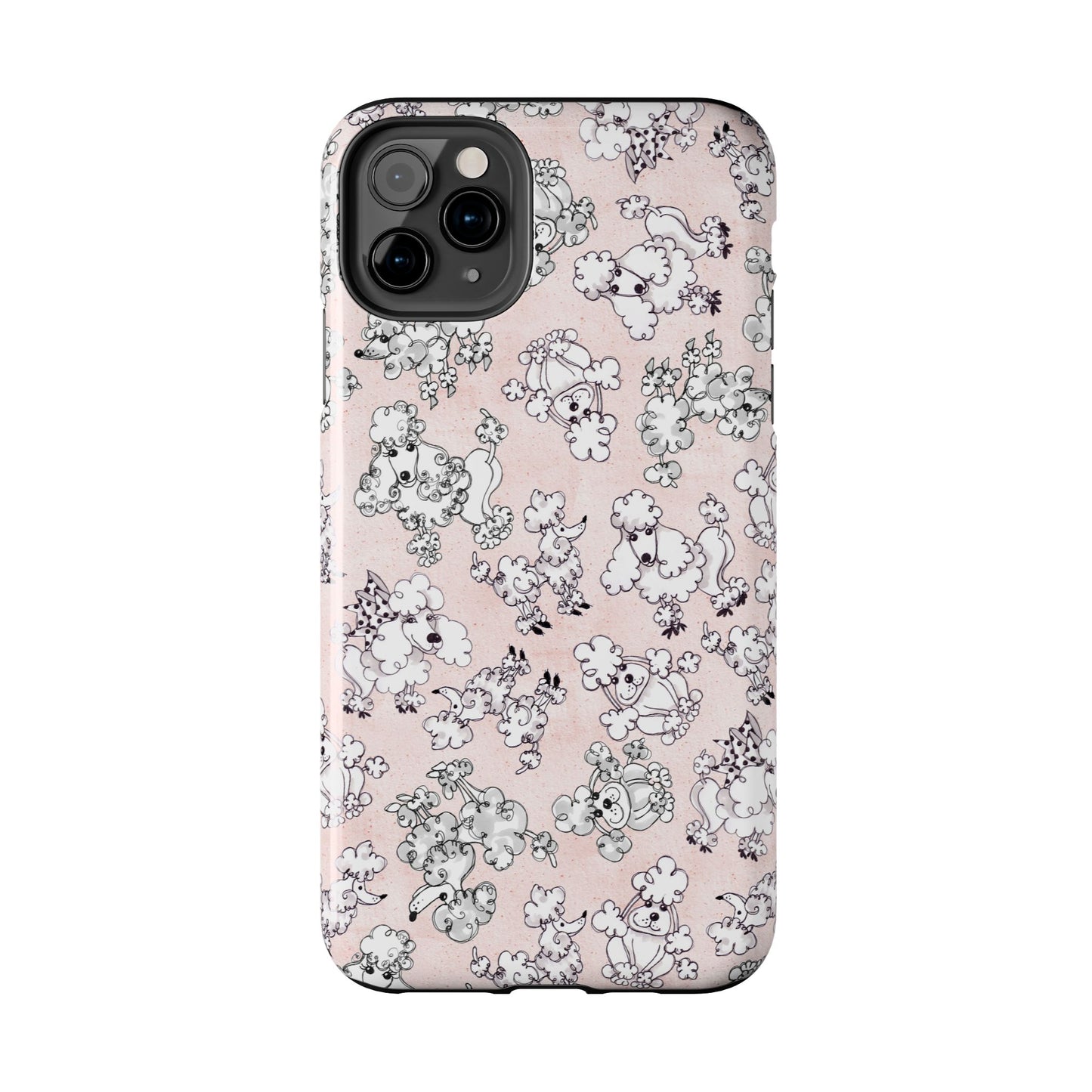 Paris Poodles Pink Phone Case