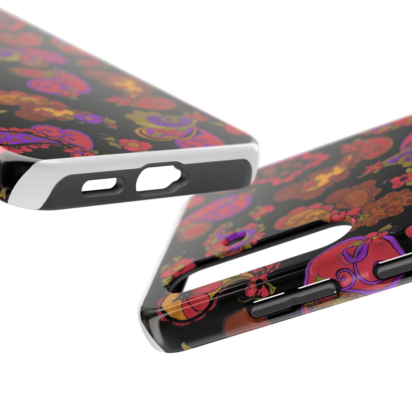 Posie Paisley Black Phone Case