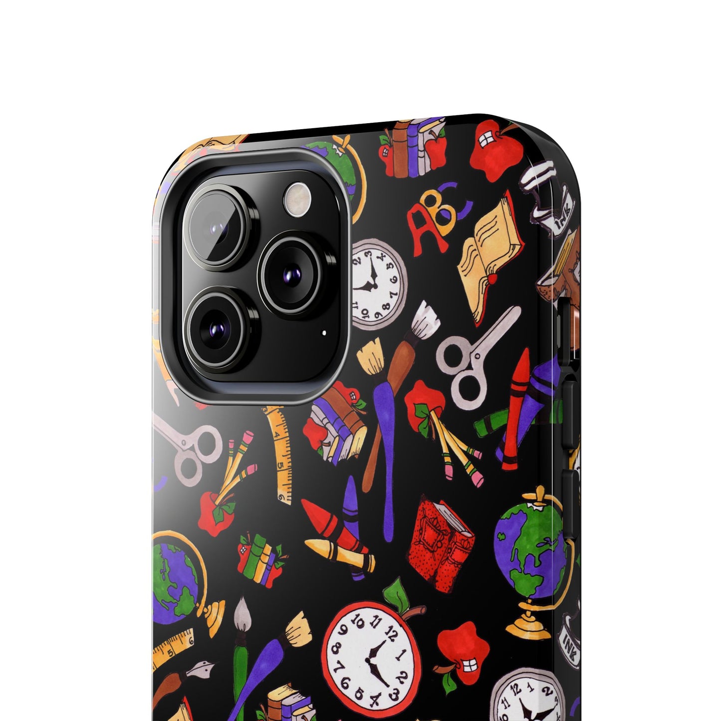 School Stuff Black Phone Case