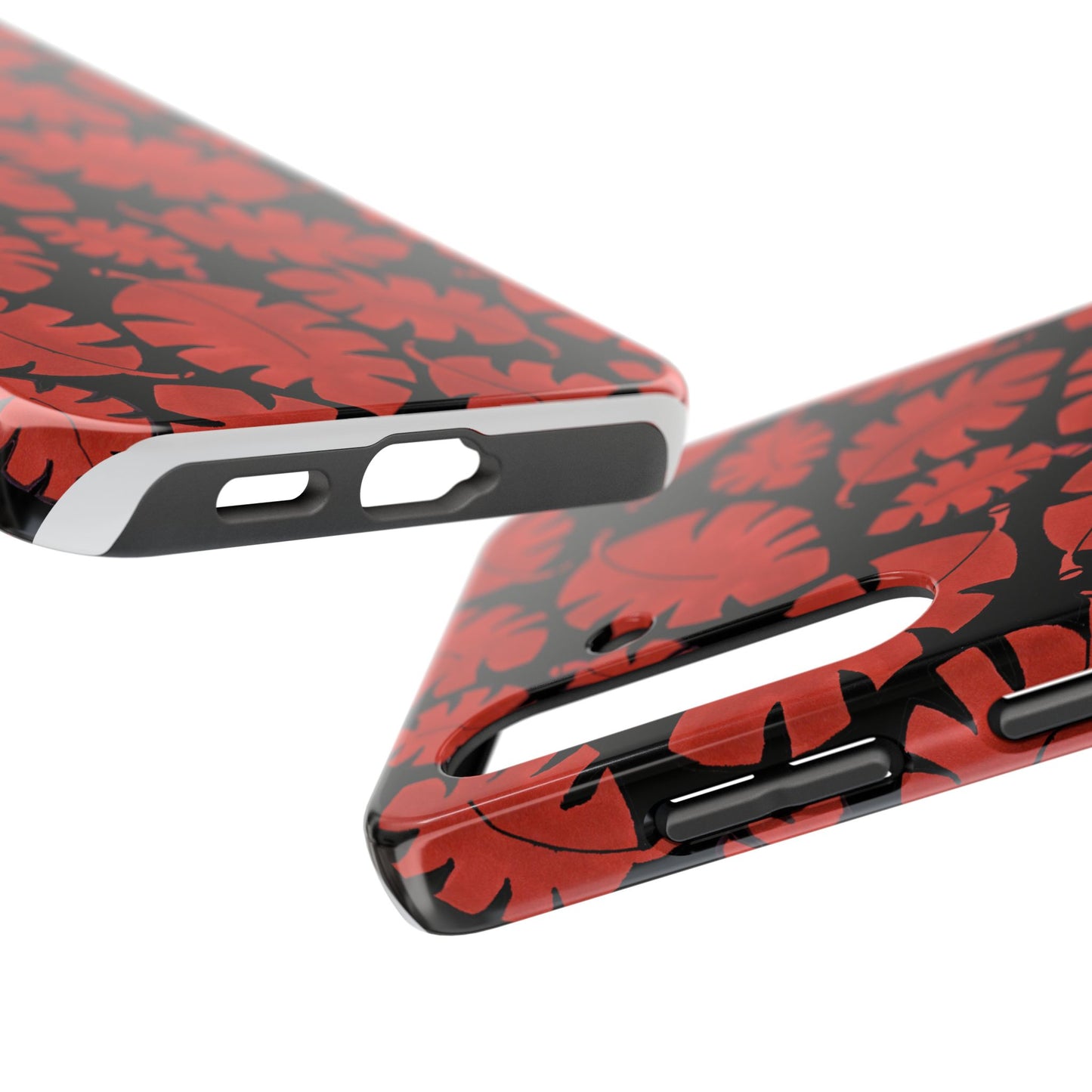Red Bananas Black Phone Case