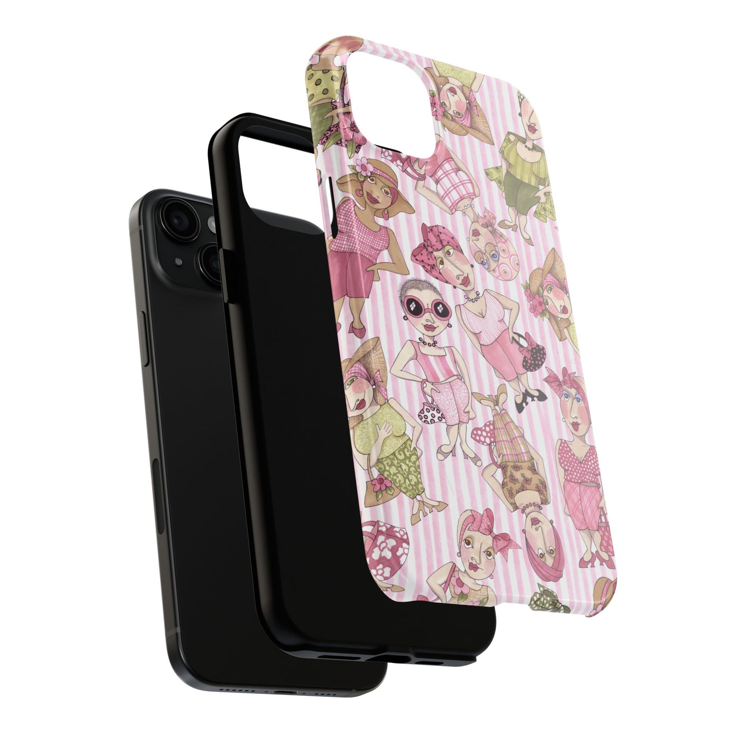 Tossed Ladies Pink Phone Case