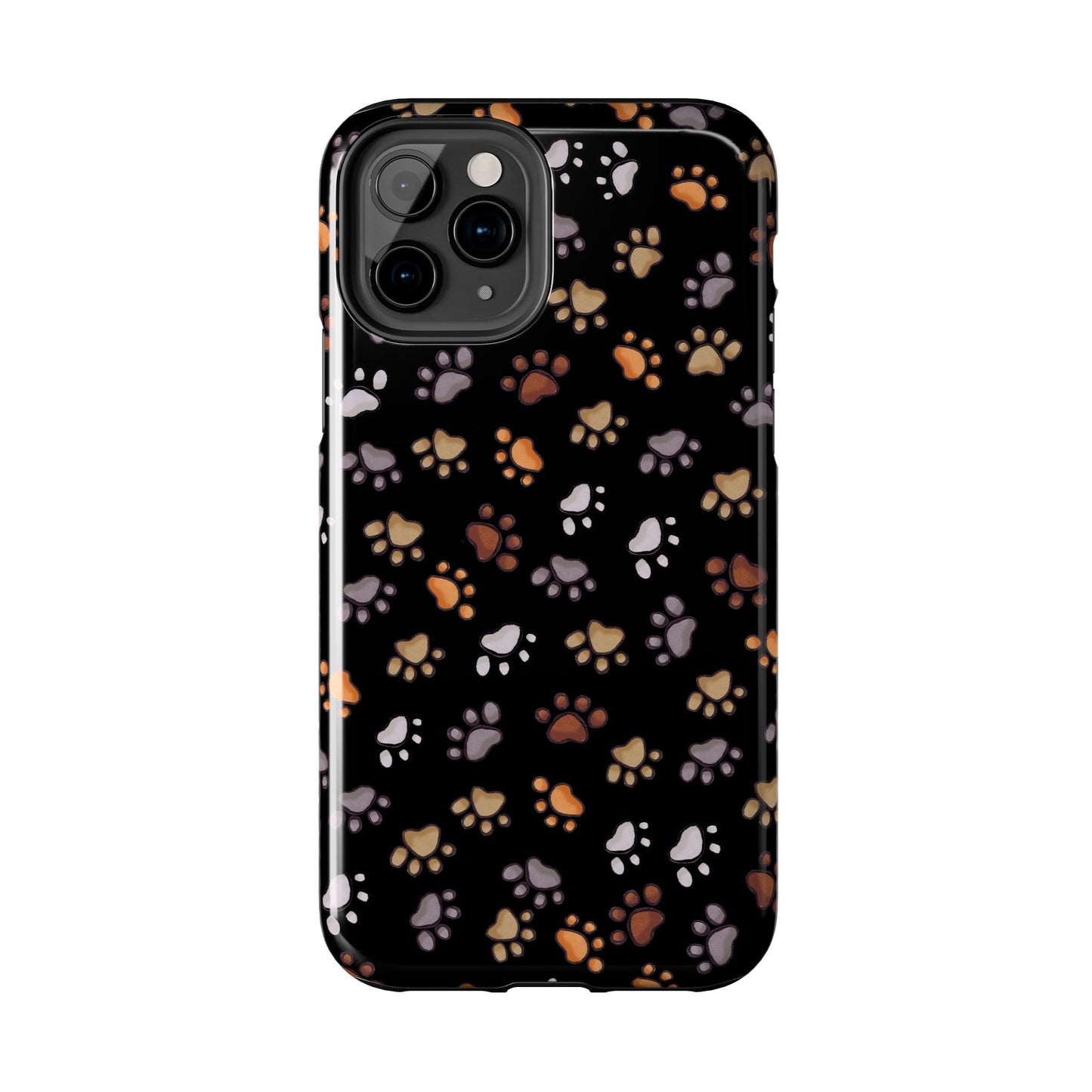 Puppy Paws Black Phone Case