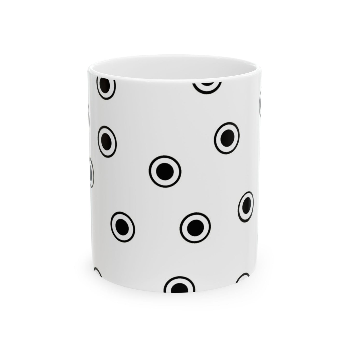CD Dots White / Black Cup