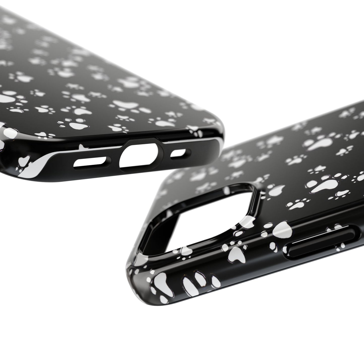 Paw Flakes Black Phone Case