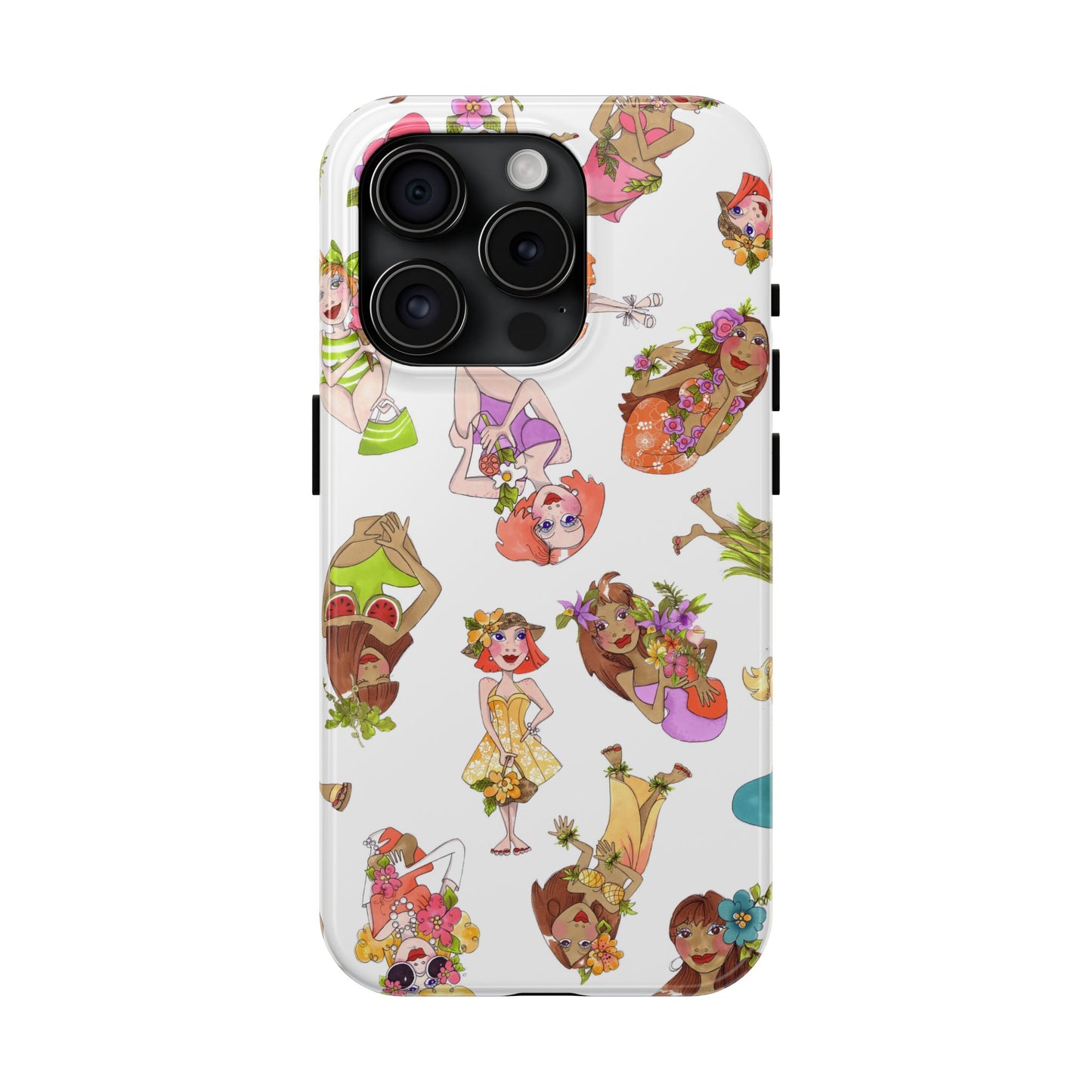 Island Toss White Phone Case