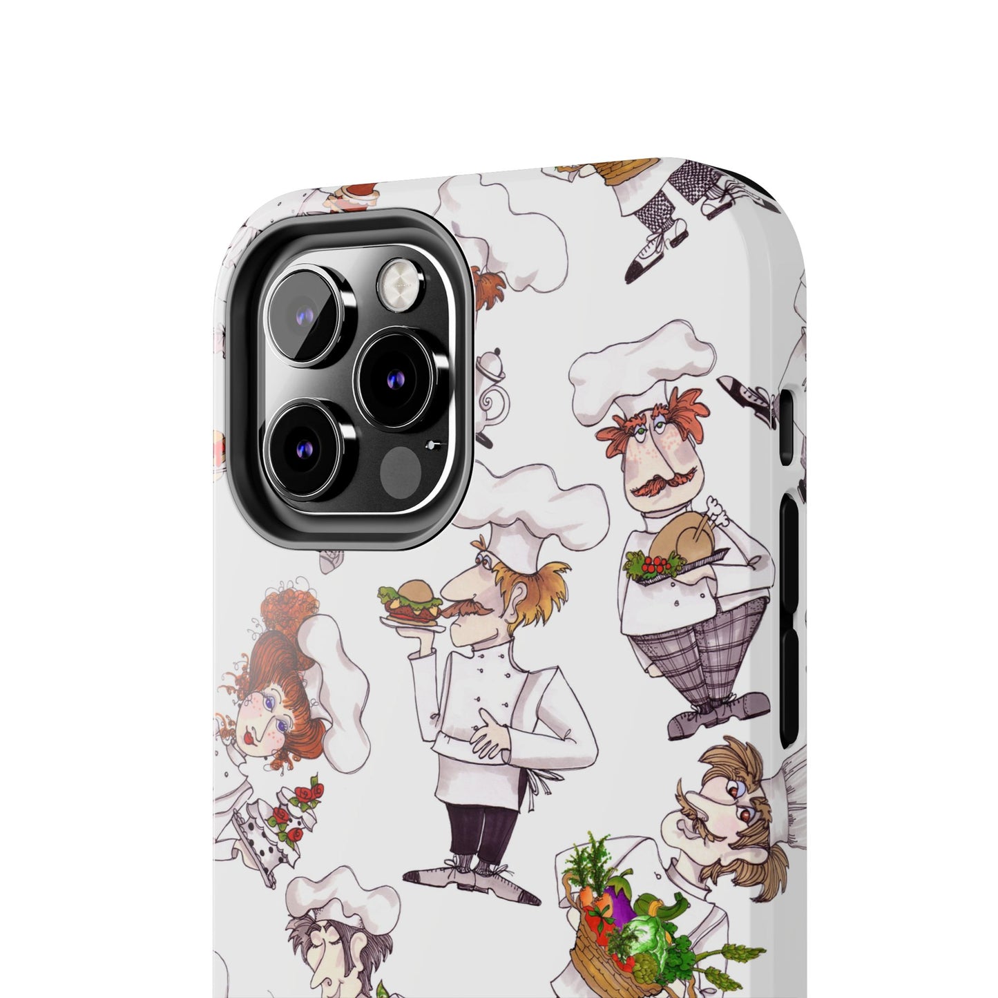 Tossed Chefs White Phone Case