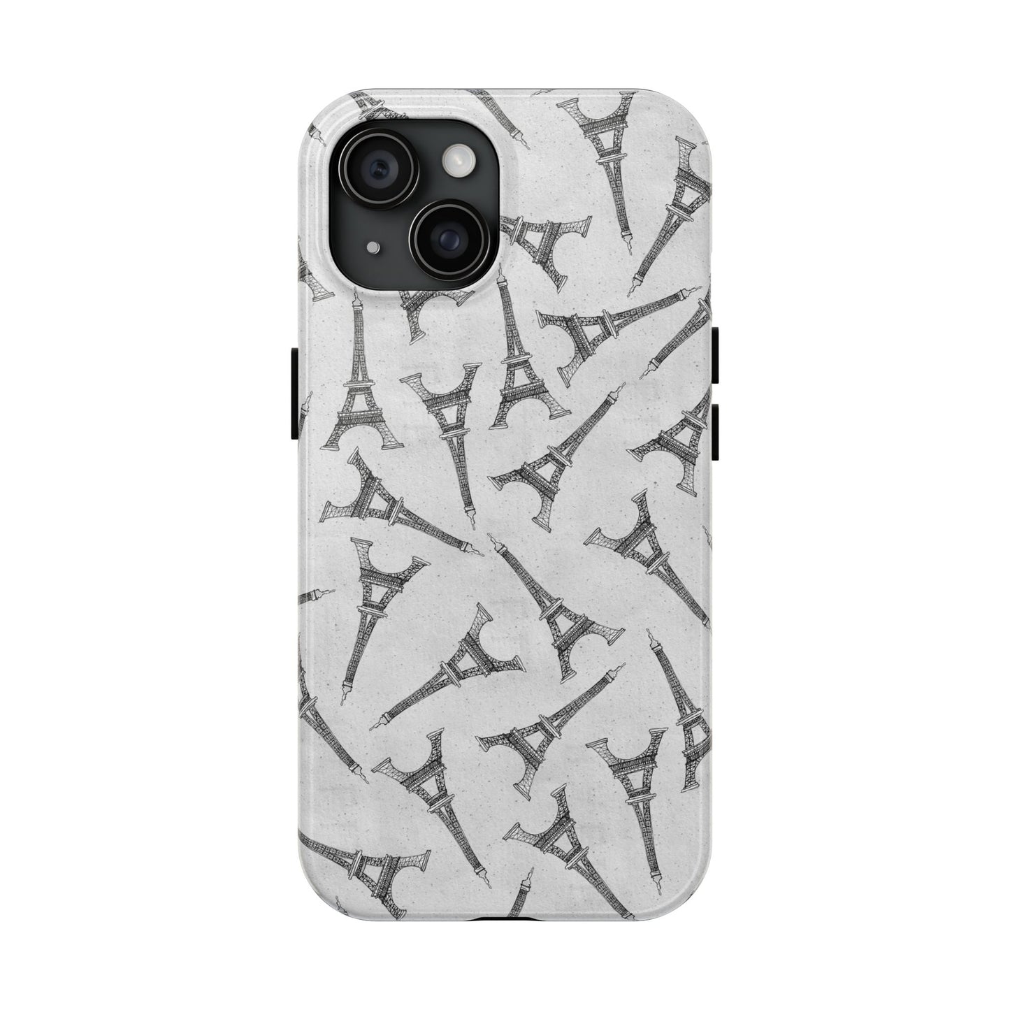 Eifelesque Silver Phone Case
