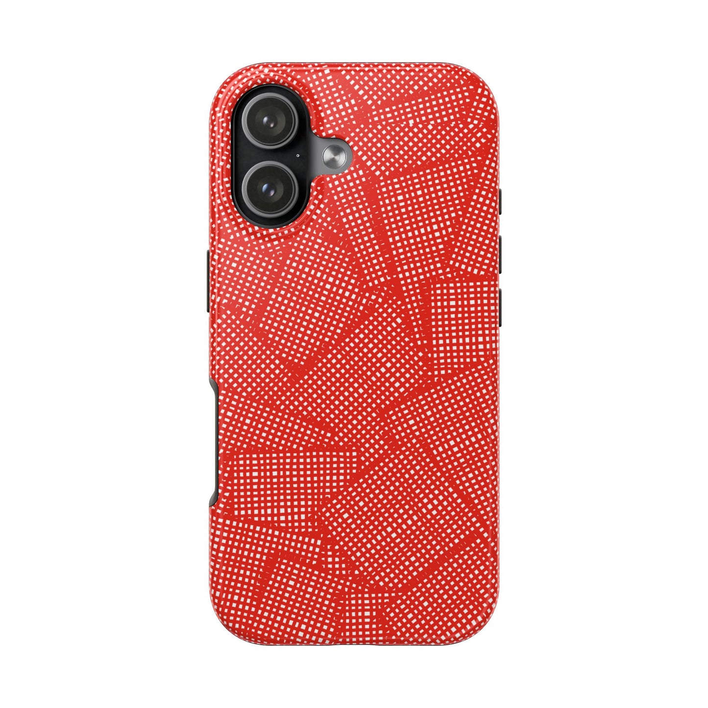 Check Patch Large Red Phone Case