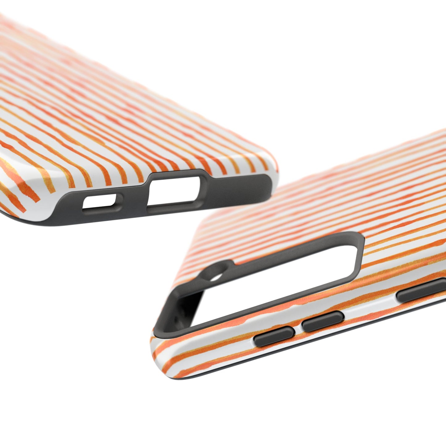 Faux Seersucker Orange / White Phone Case