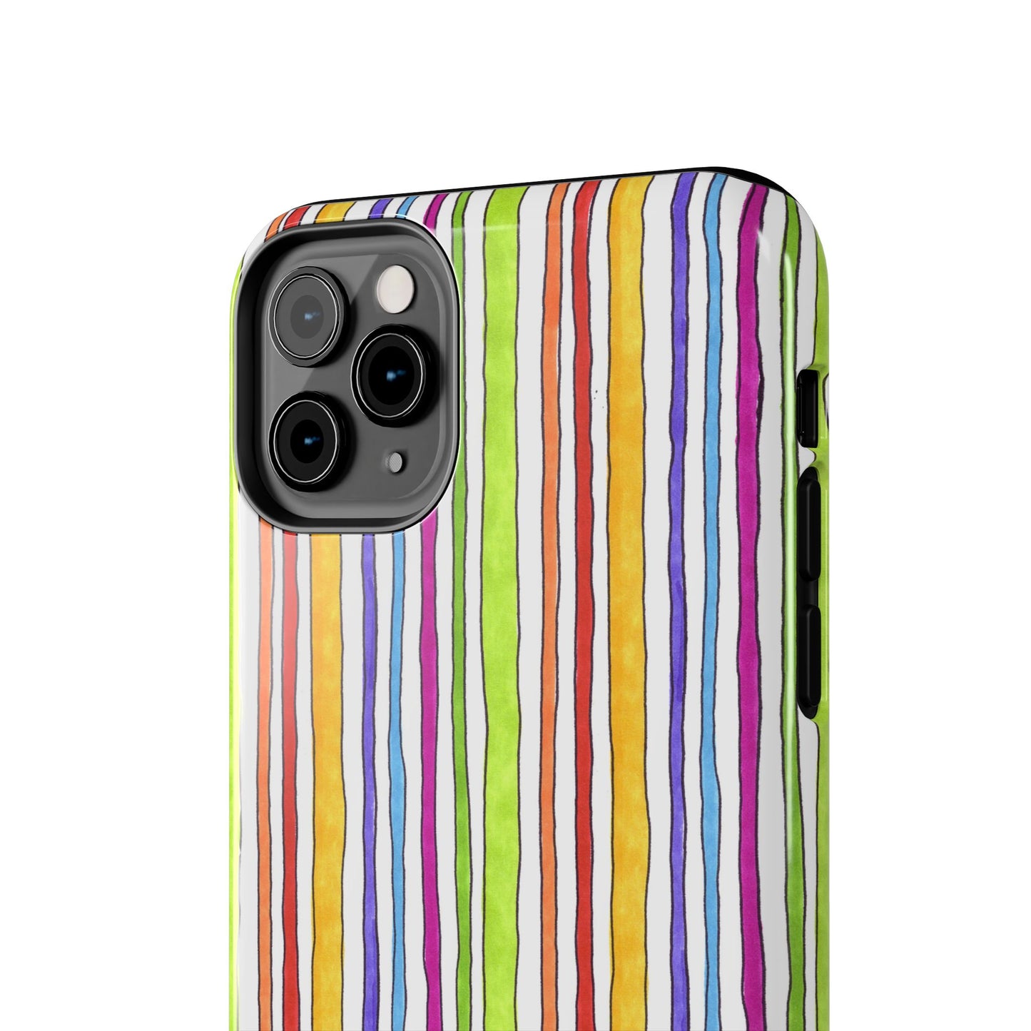 Stripe Fancy White Phone Case