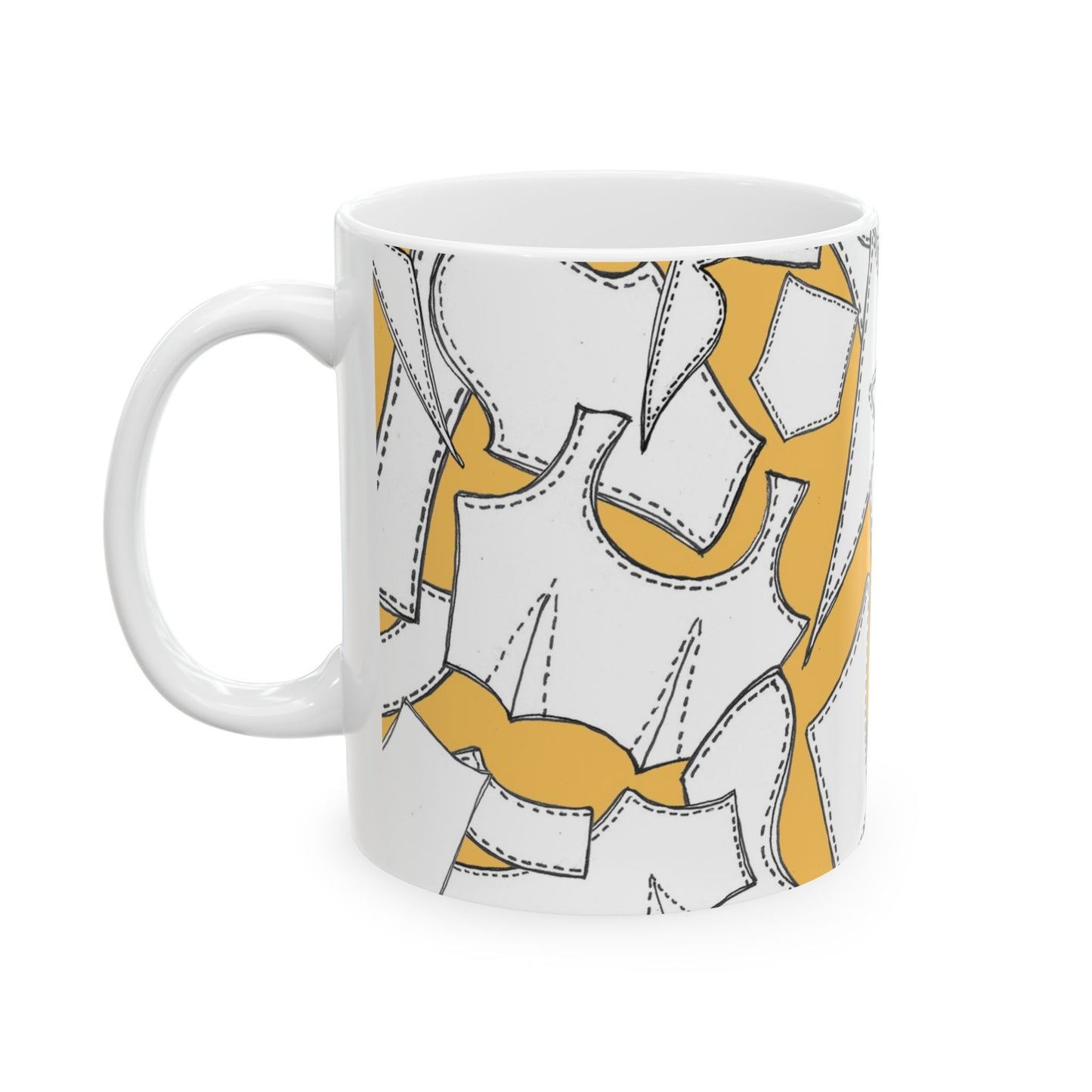 Pattern Pieces Yellow Cup