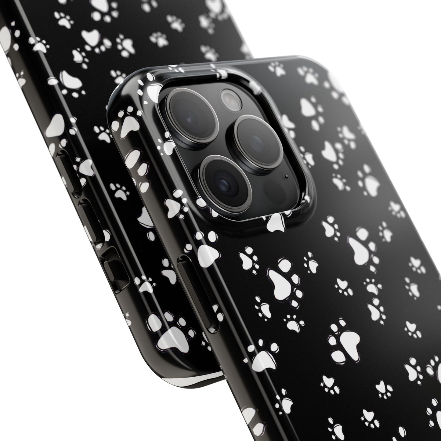 Paw Flakes Black Phone Case