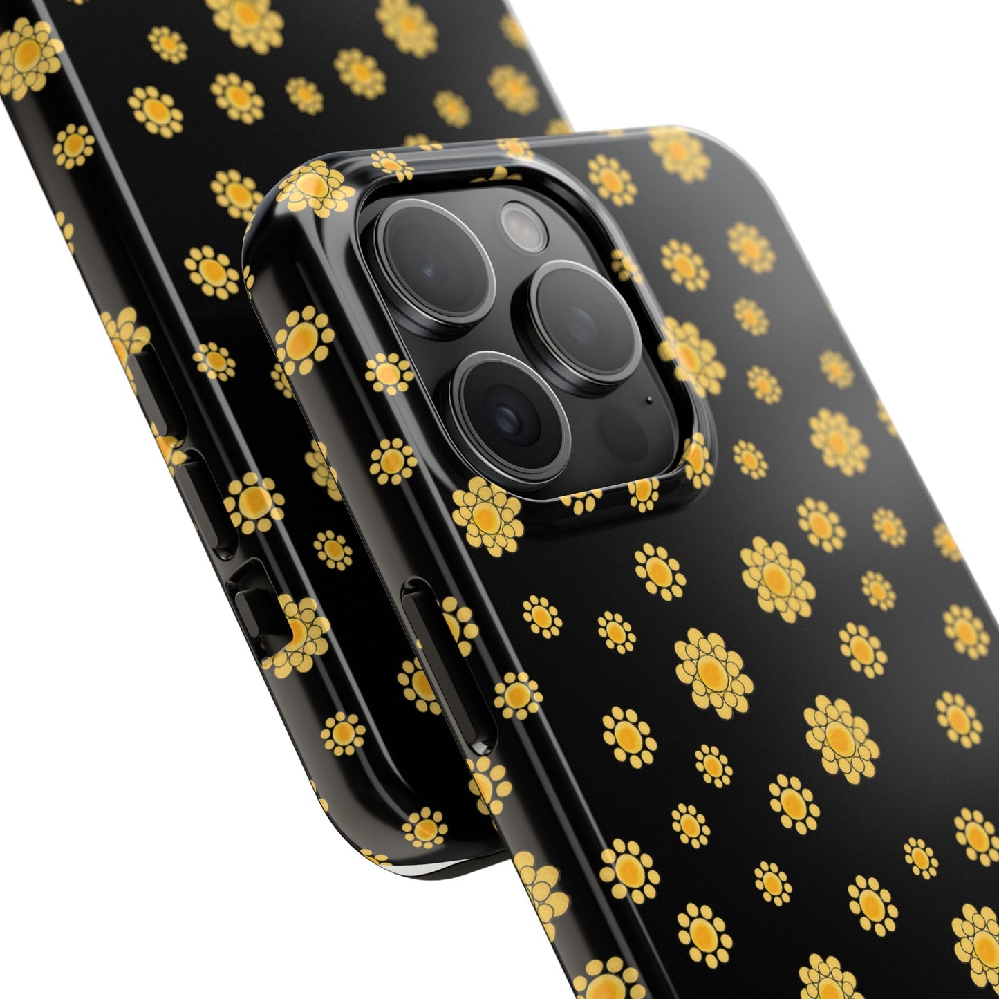 Bandana Dots Black / Yellow Phone Case