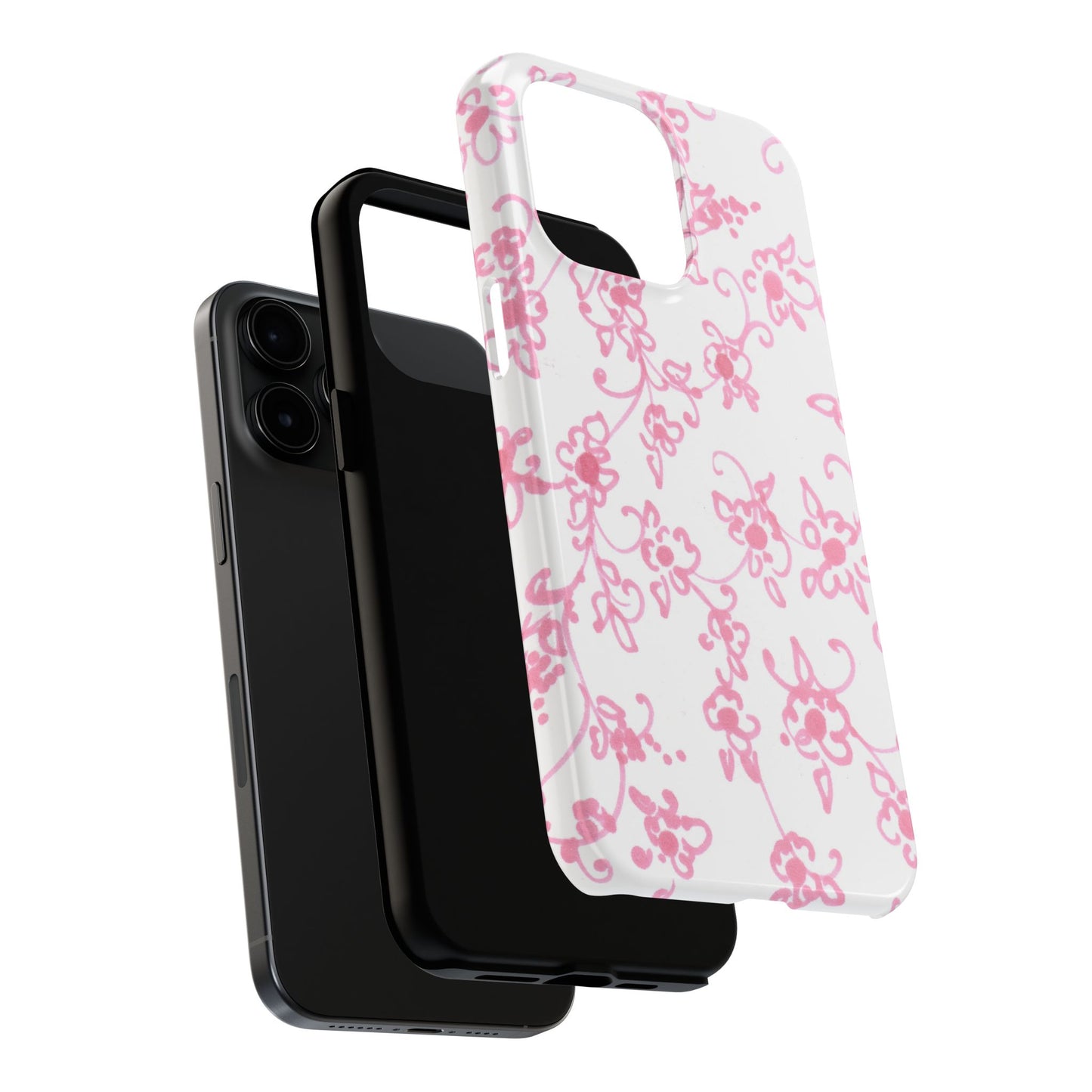 Juliette Ladies White / Pink Flowers Phone Case