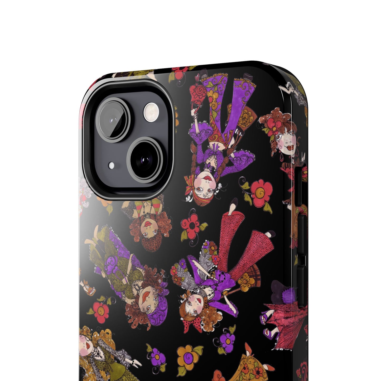 Tossed Gypsies Black Phone Case