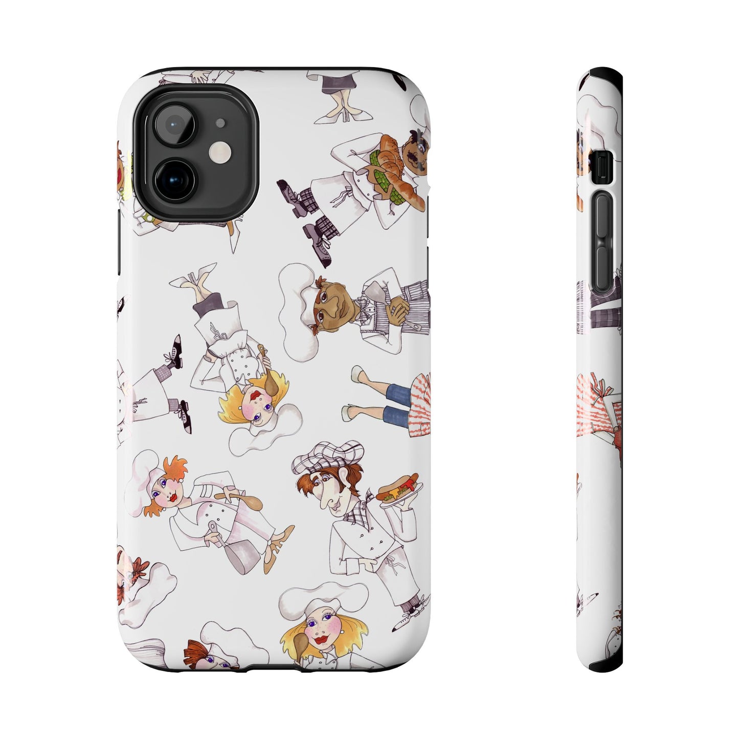 Tossed Chefs White Phone Case