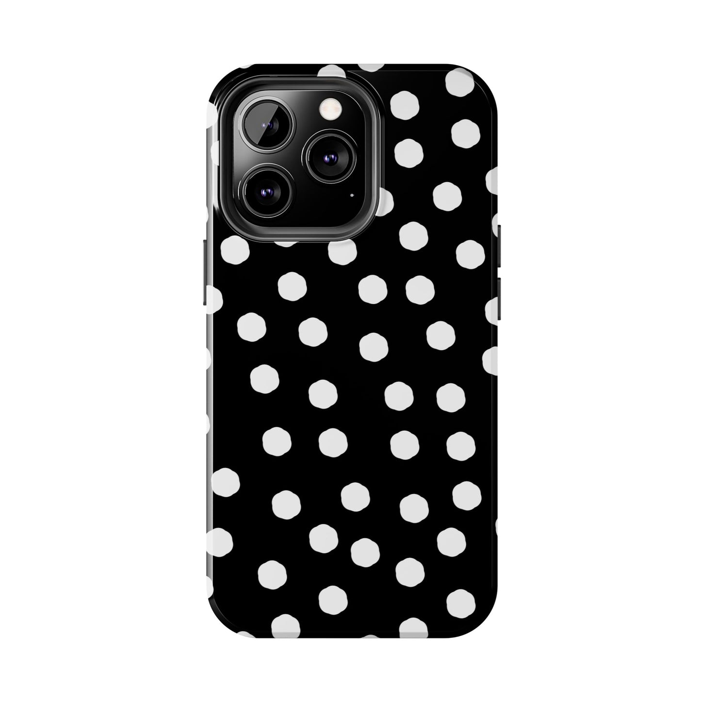 Jumbo Dots Black / White Phone Case