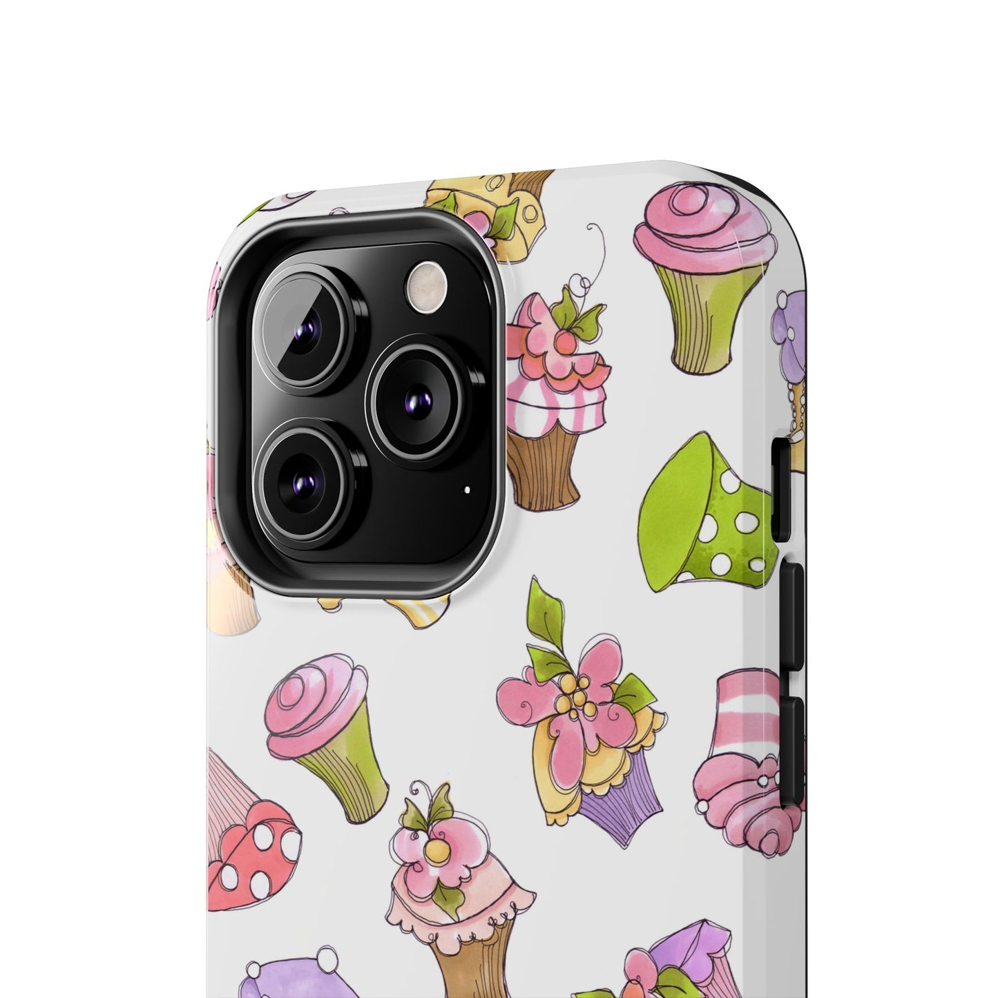 Cupcake Toss White Phone Case