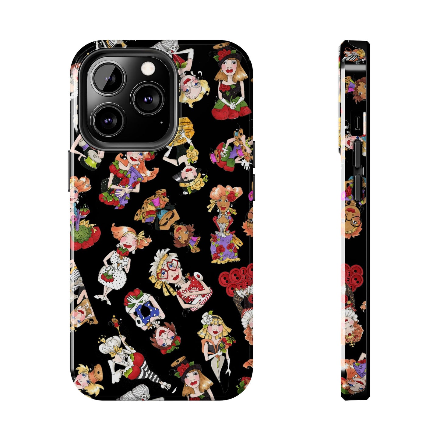 Curious Toss Black Phone Case
