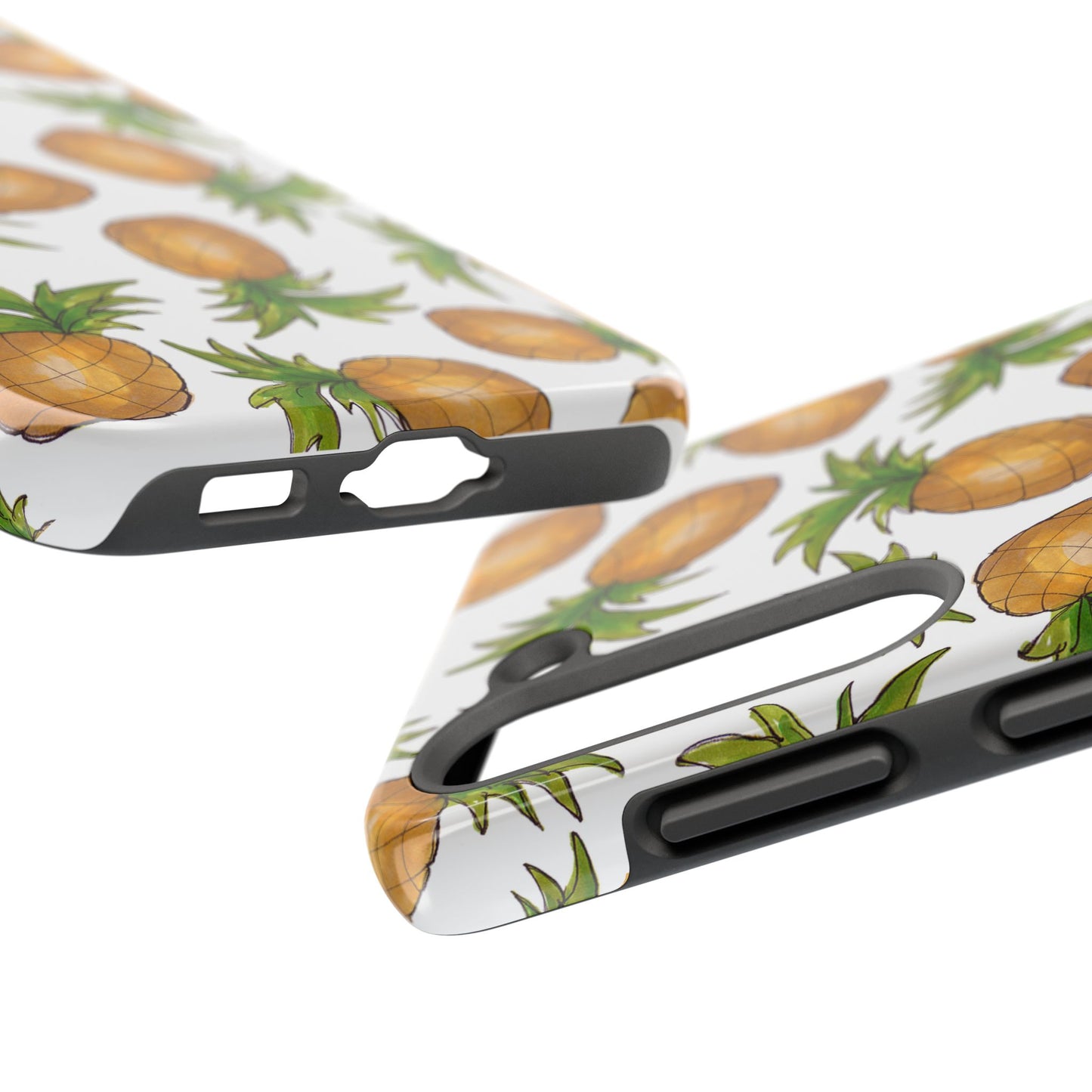 Pineapple Toss White Phone Case