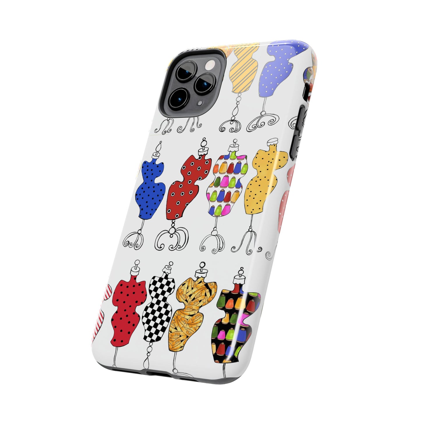 Go Figure White / Multi Phone Case