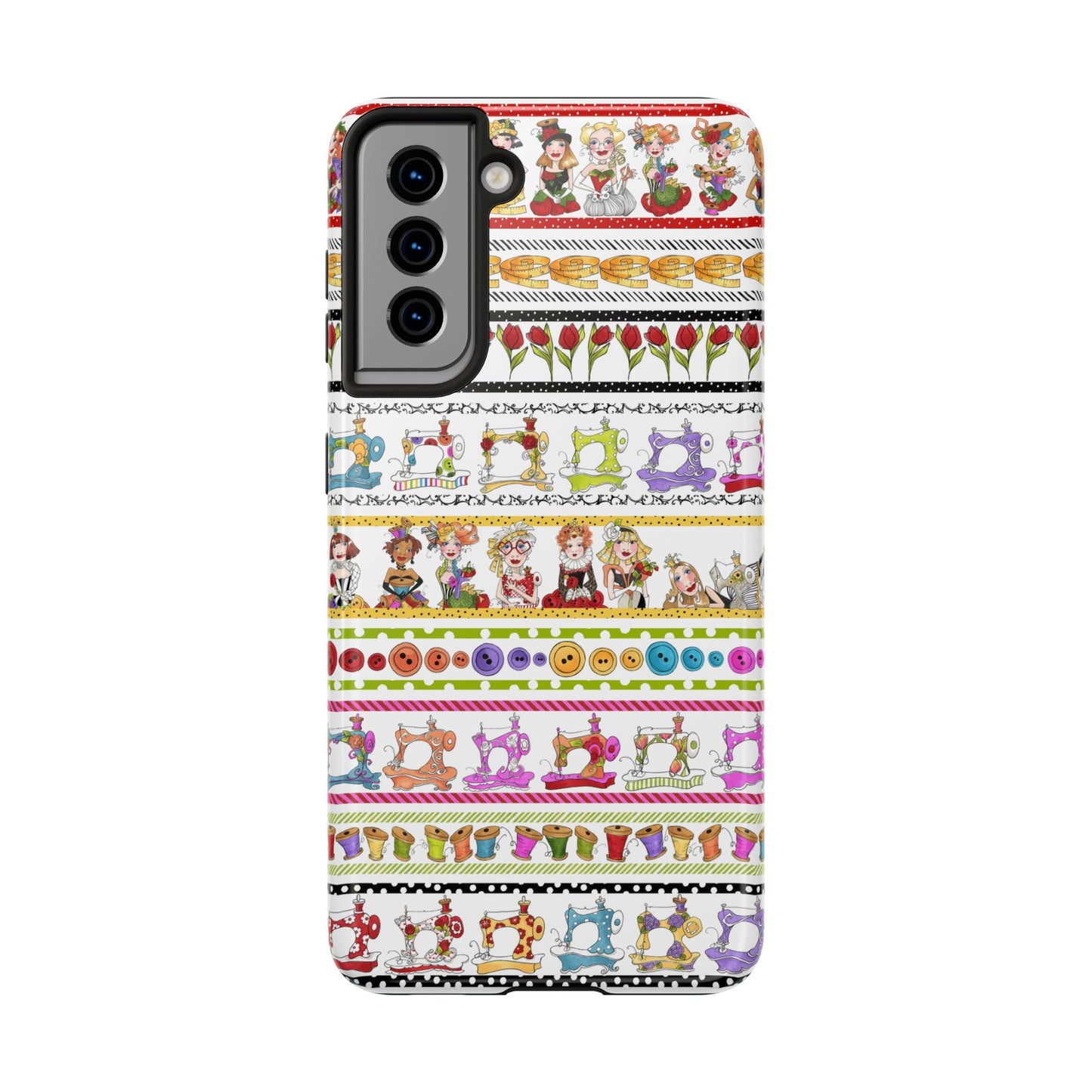 Curious Border White Phone Case