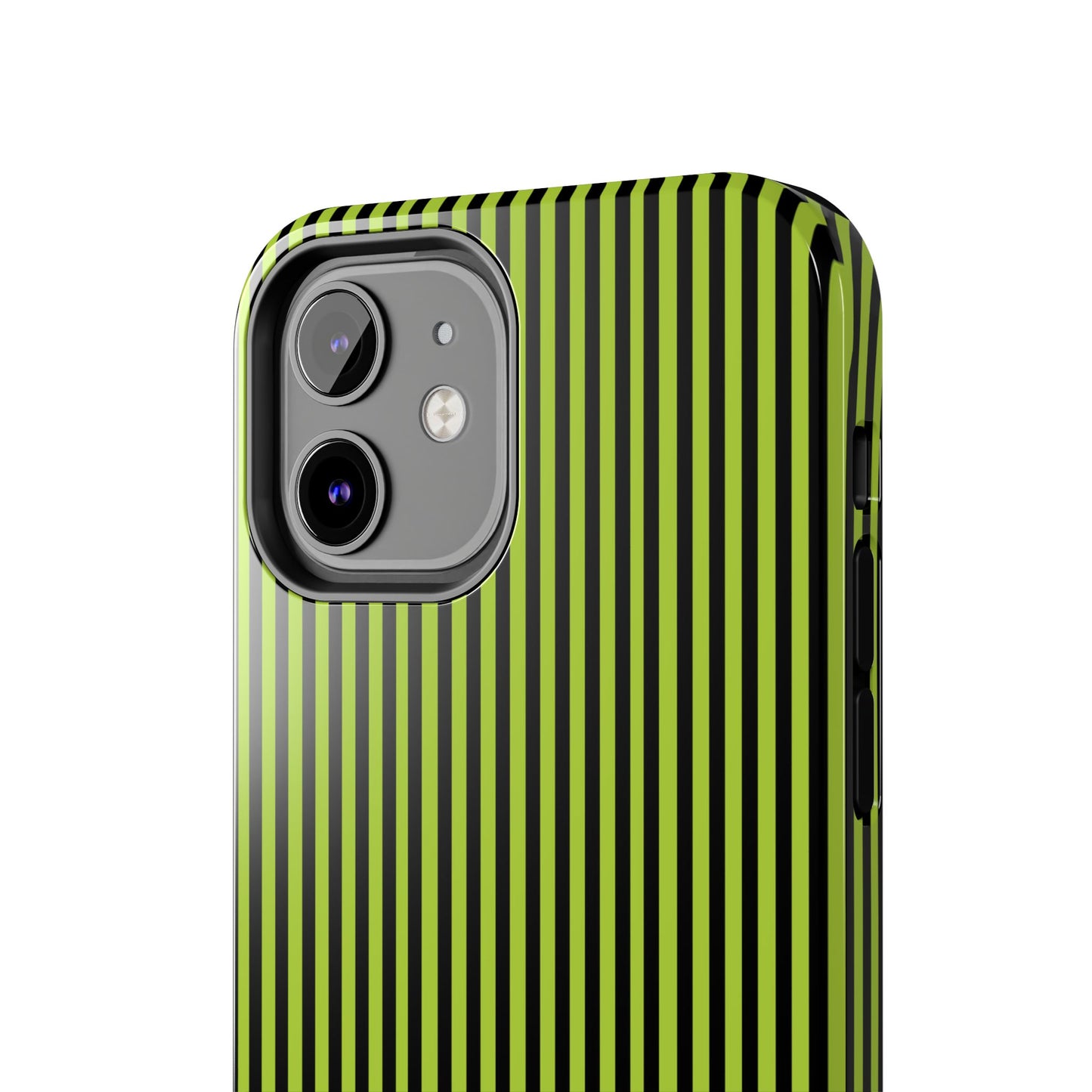 Stripe Green / Black Phone Case