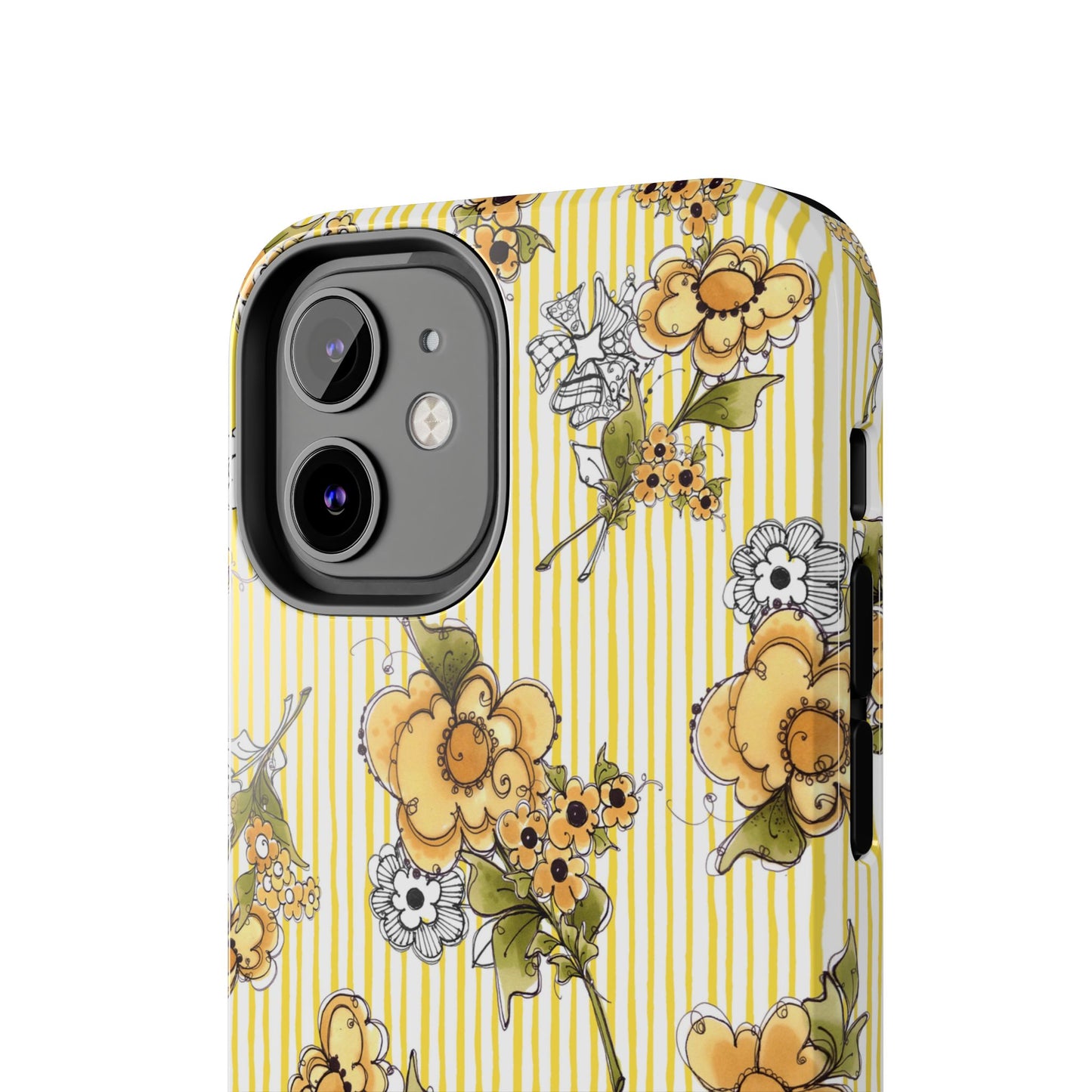 Bee Floral White / Yellow Phone Case