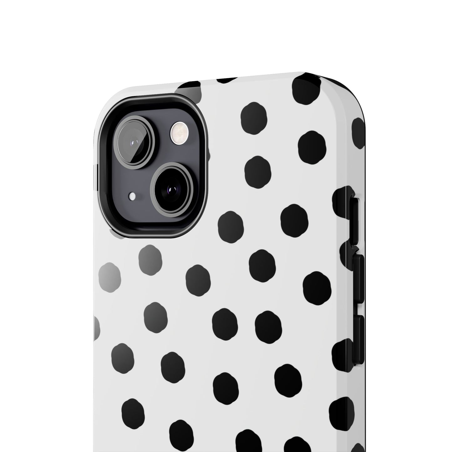 Jumbo Dots White / Black Phone Case