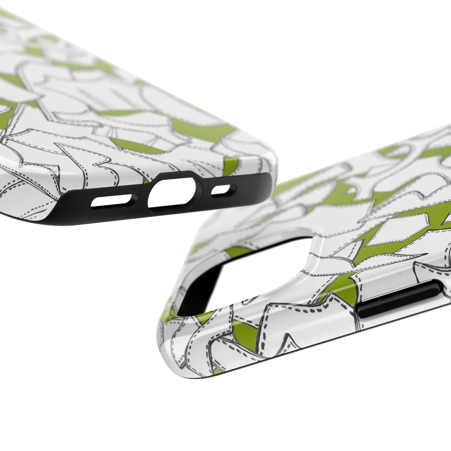 Pattern Pieces Chartreuse Phone Case