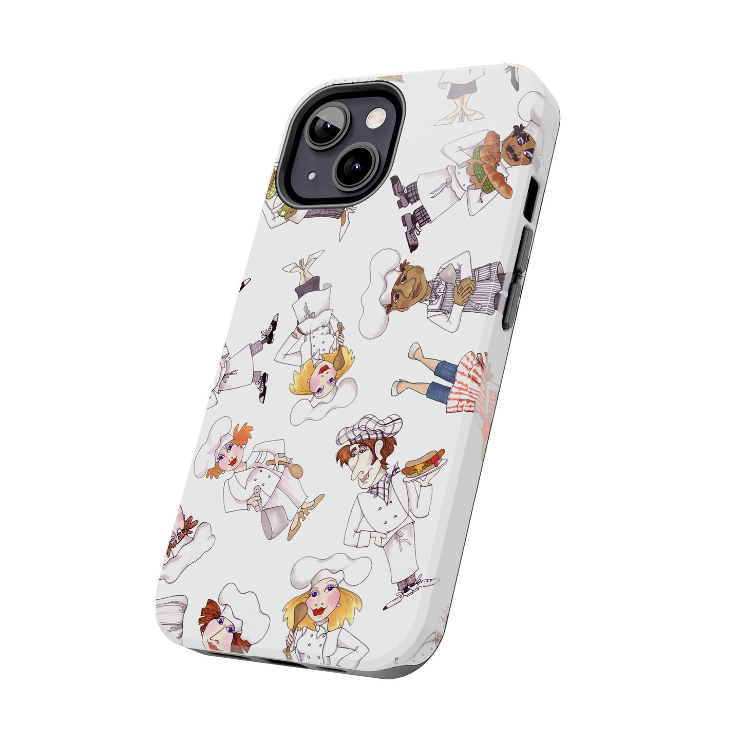 Tossed Chefs White Phone Case