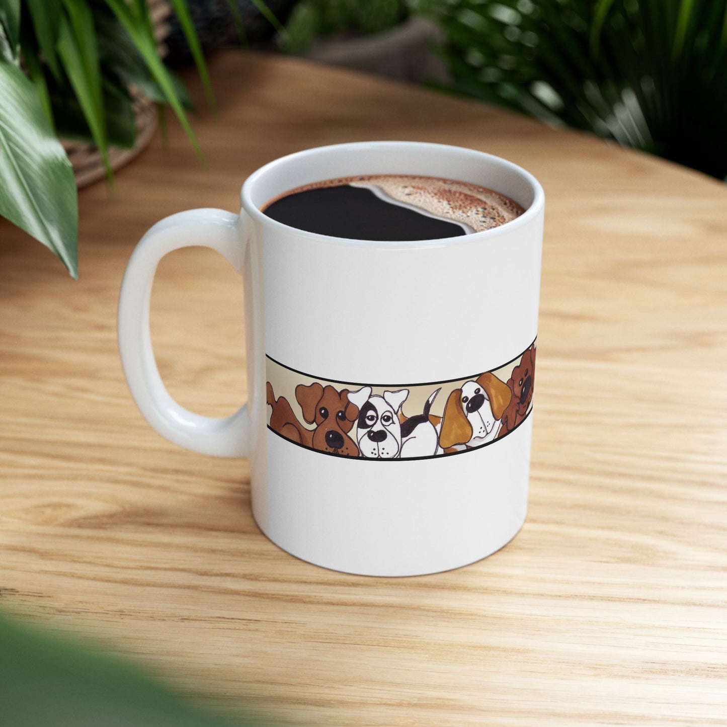 Doggie Border Tan Cup