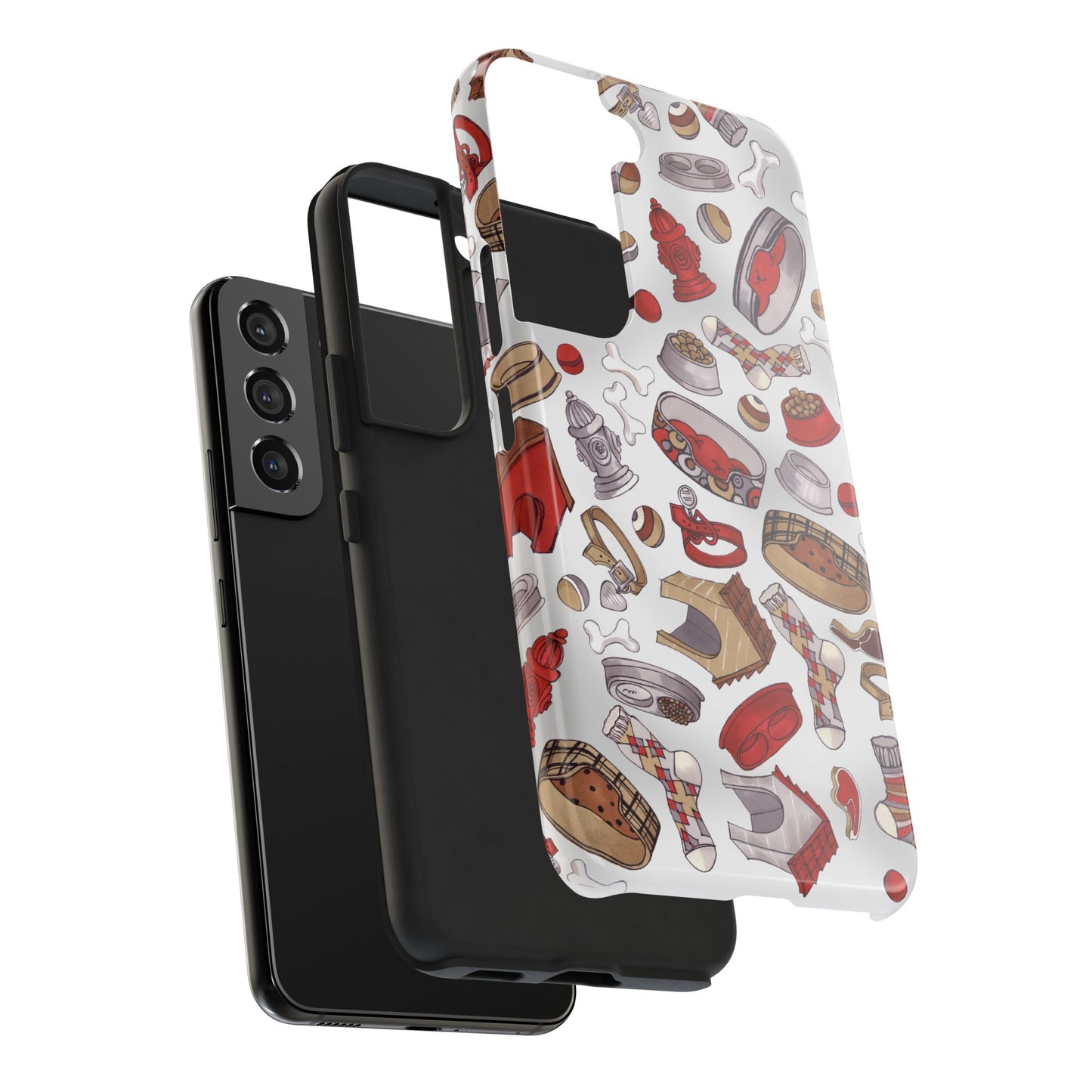 Doggie Stuff Gray Phone Case