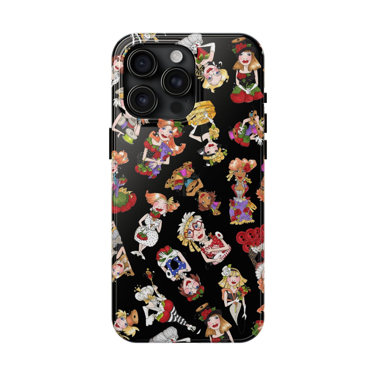 Curious Toss Black Phone Case