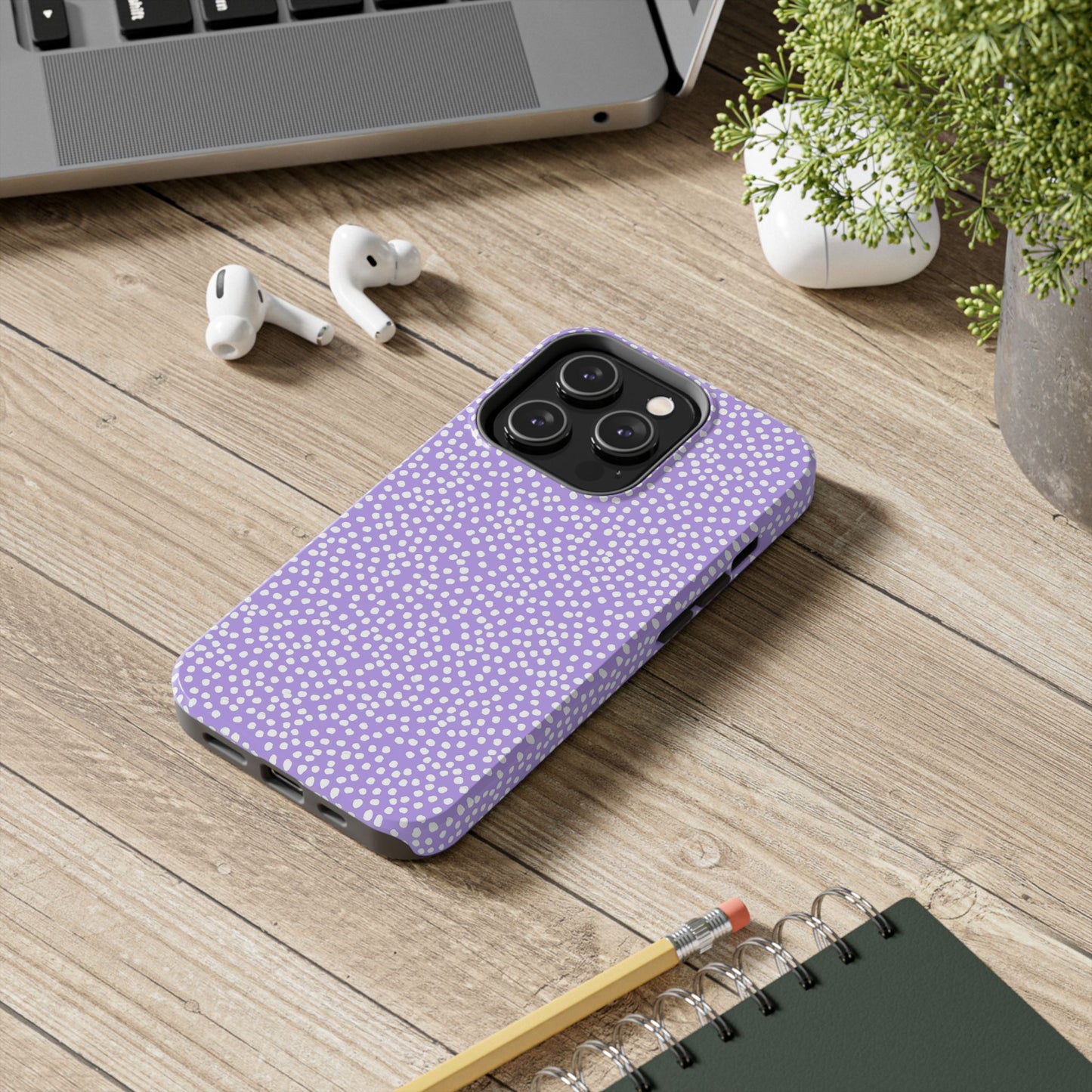 Bitty Dots Lilac / White Phone Case