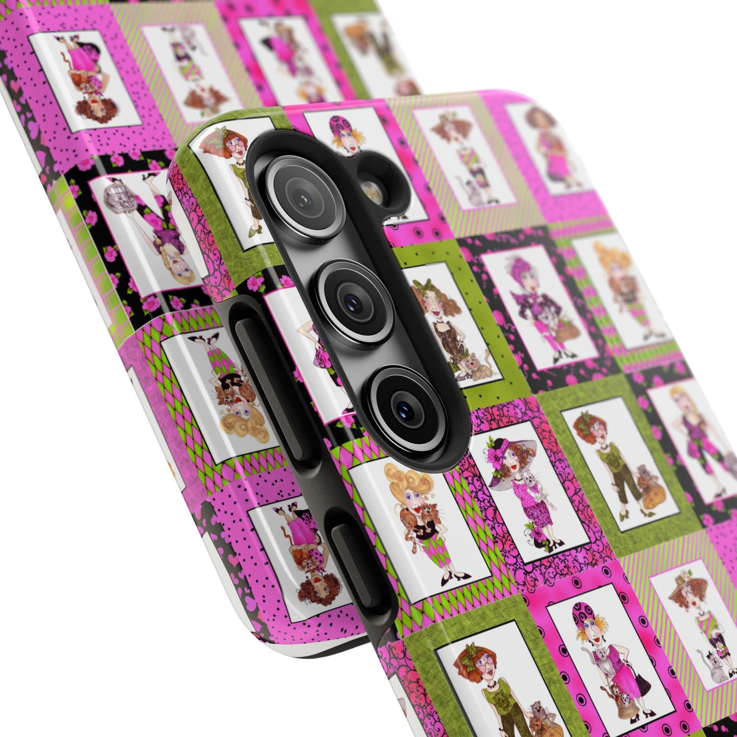 Cat Ladies Cerise Phone Case