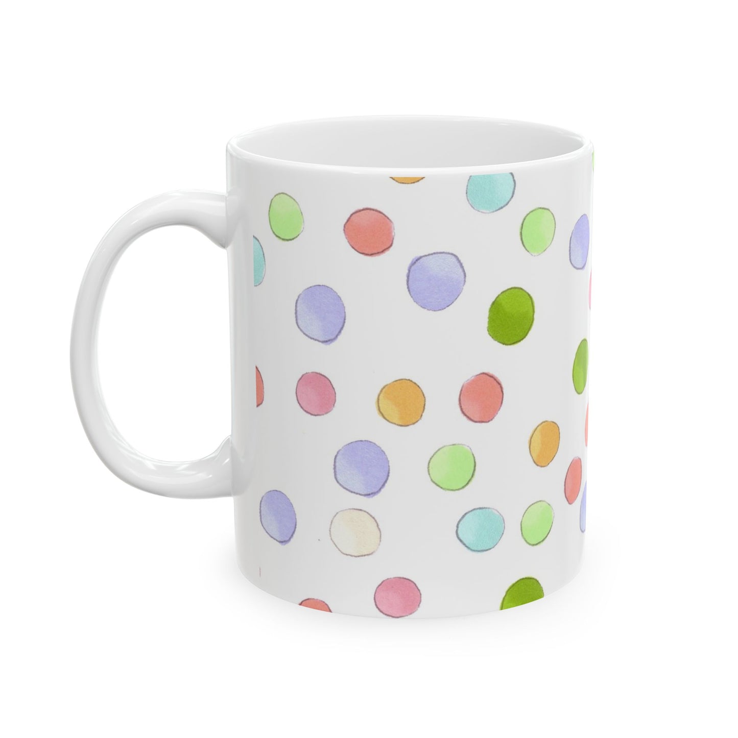 Happy Dots White Cup