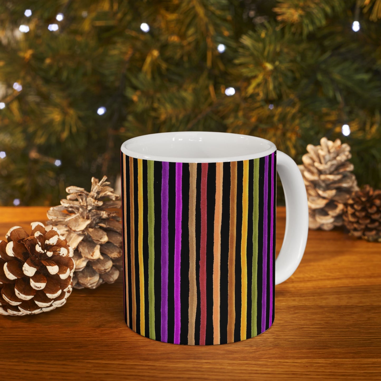 Spice Stripe Black Cup
