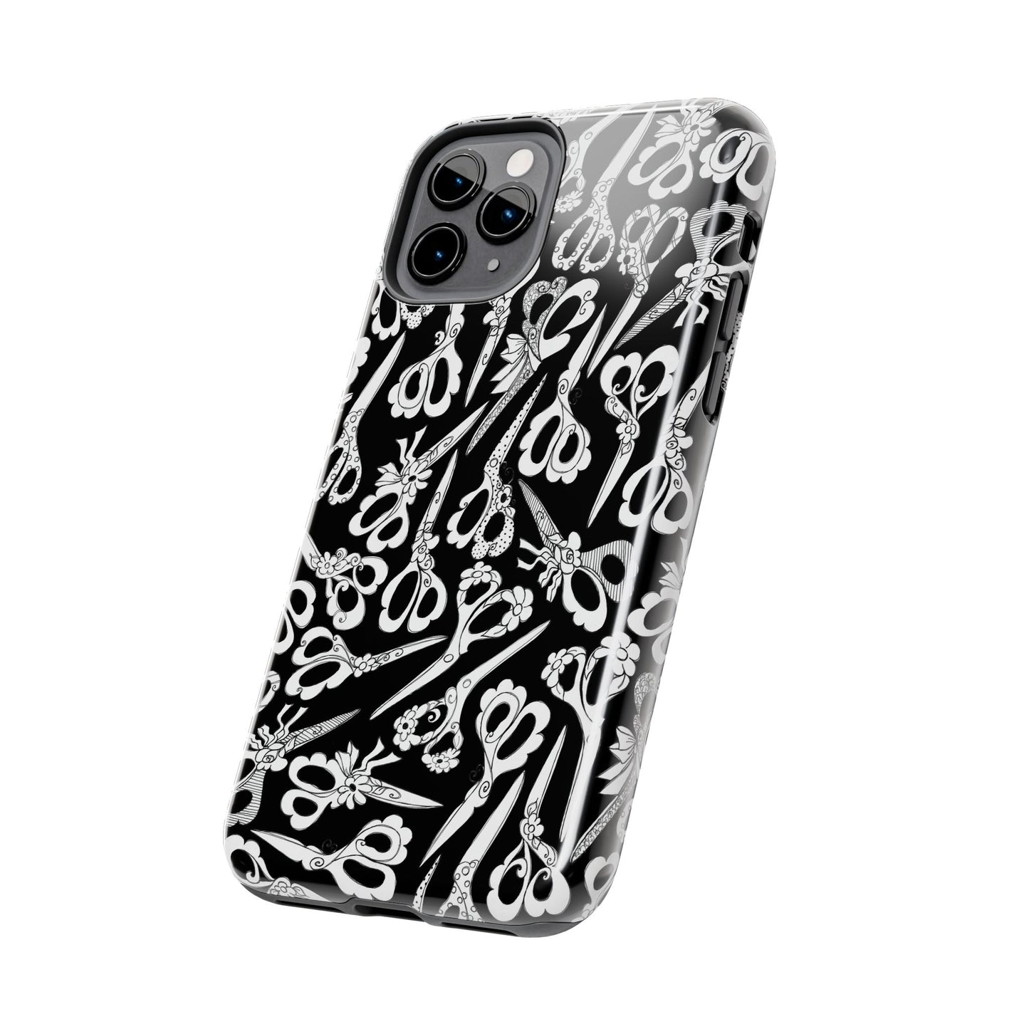 Scissor Blizzard Black Phone Case