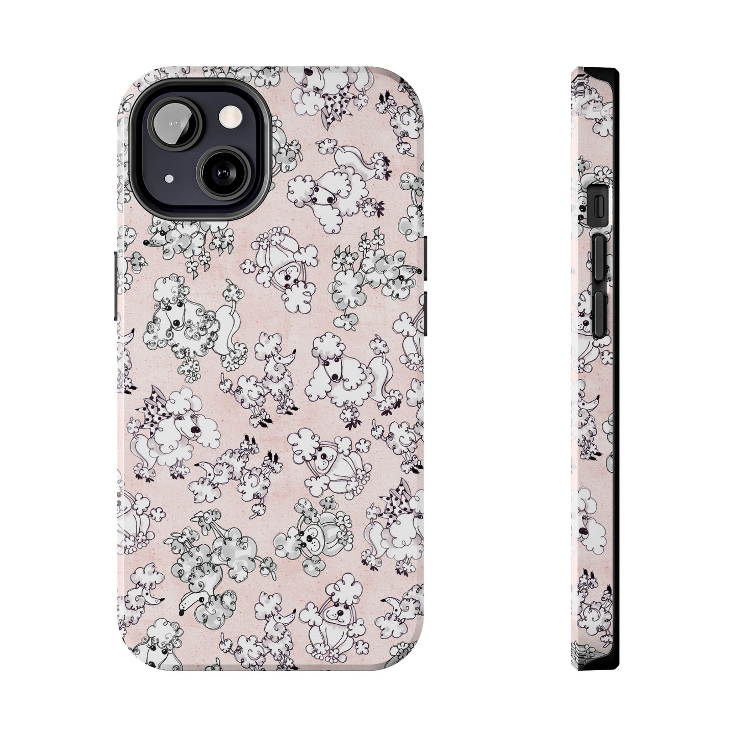Paris Poodles Pink Phone Case