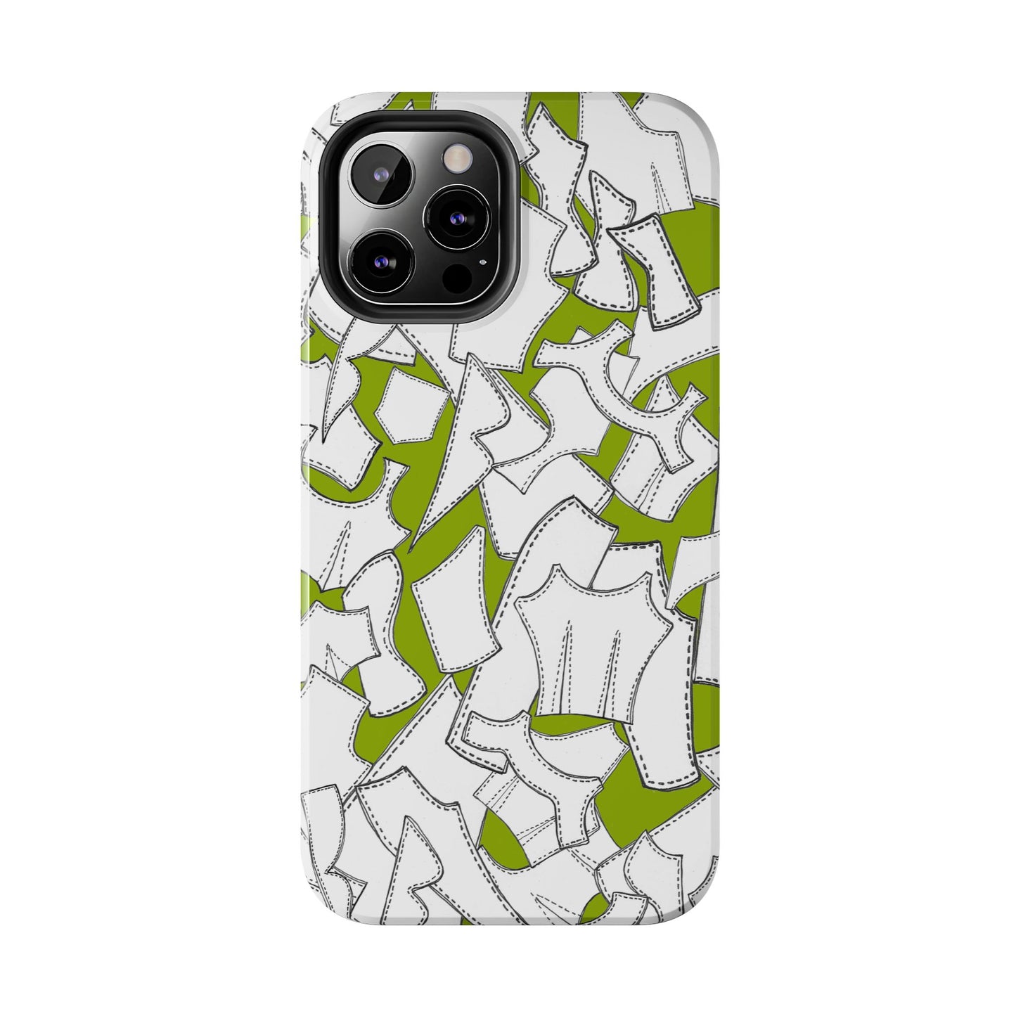 Pattern Pieces Chartreuse Phone Case