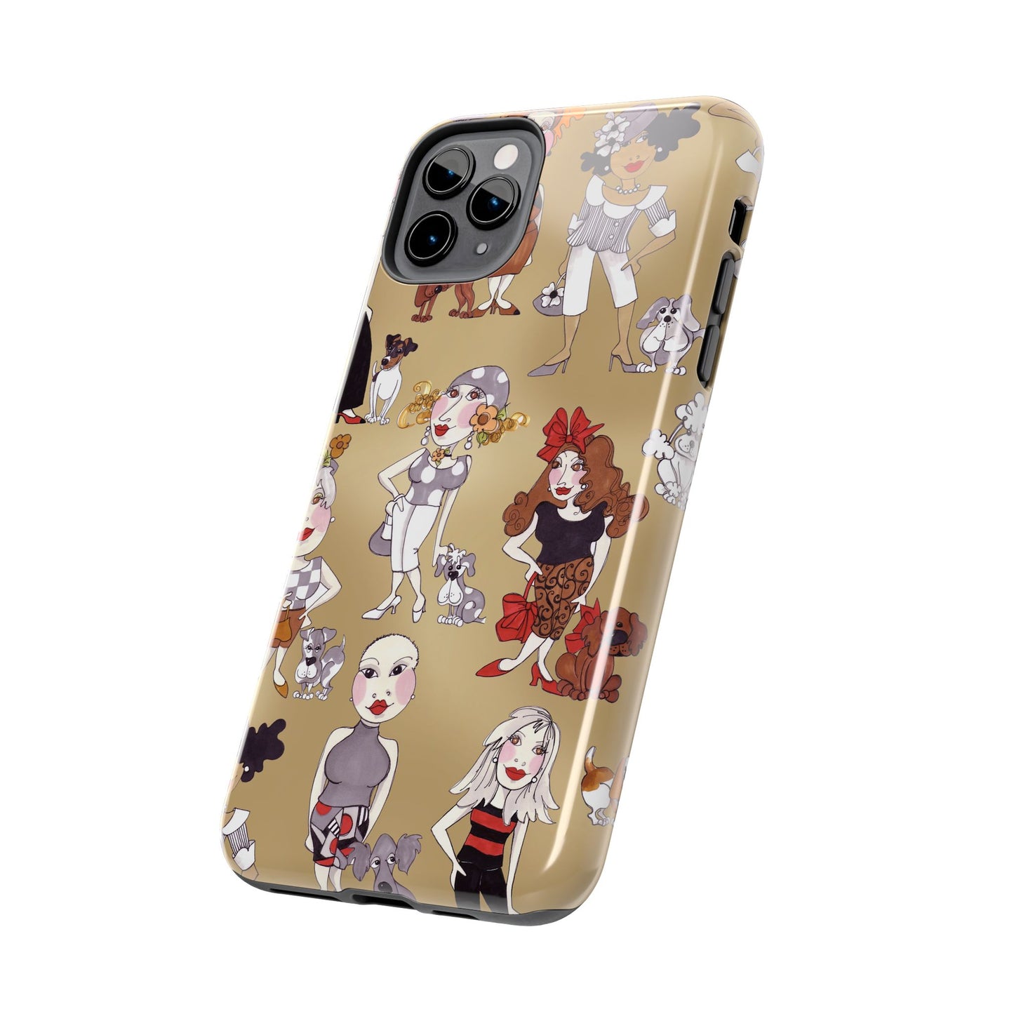 Dog Ladies Tan Phone Case