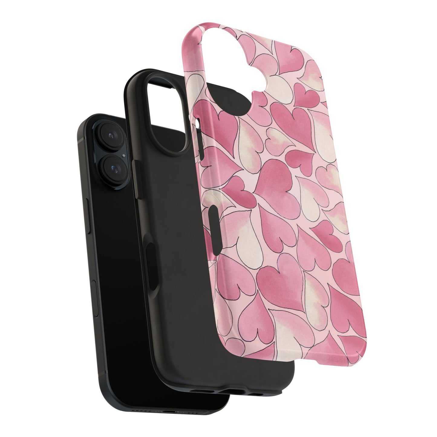 Hearts Pink Sky Phone Case