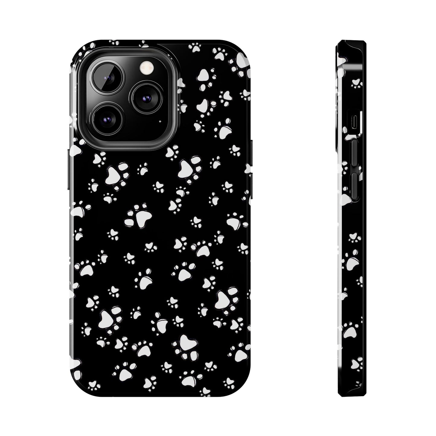 Paw Flakes Black Phone Case