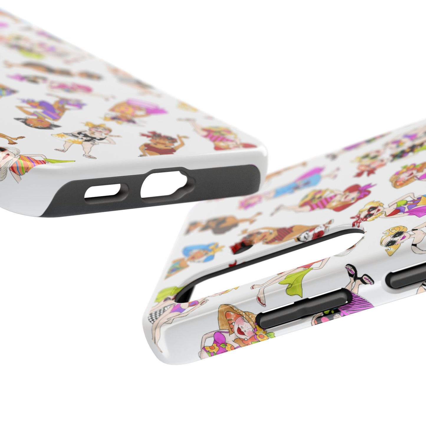 Tossed Beauties White Phone Case