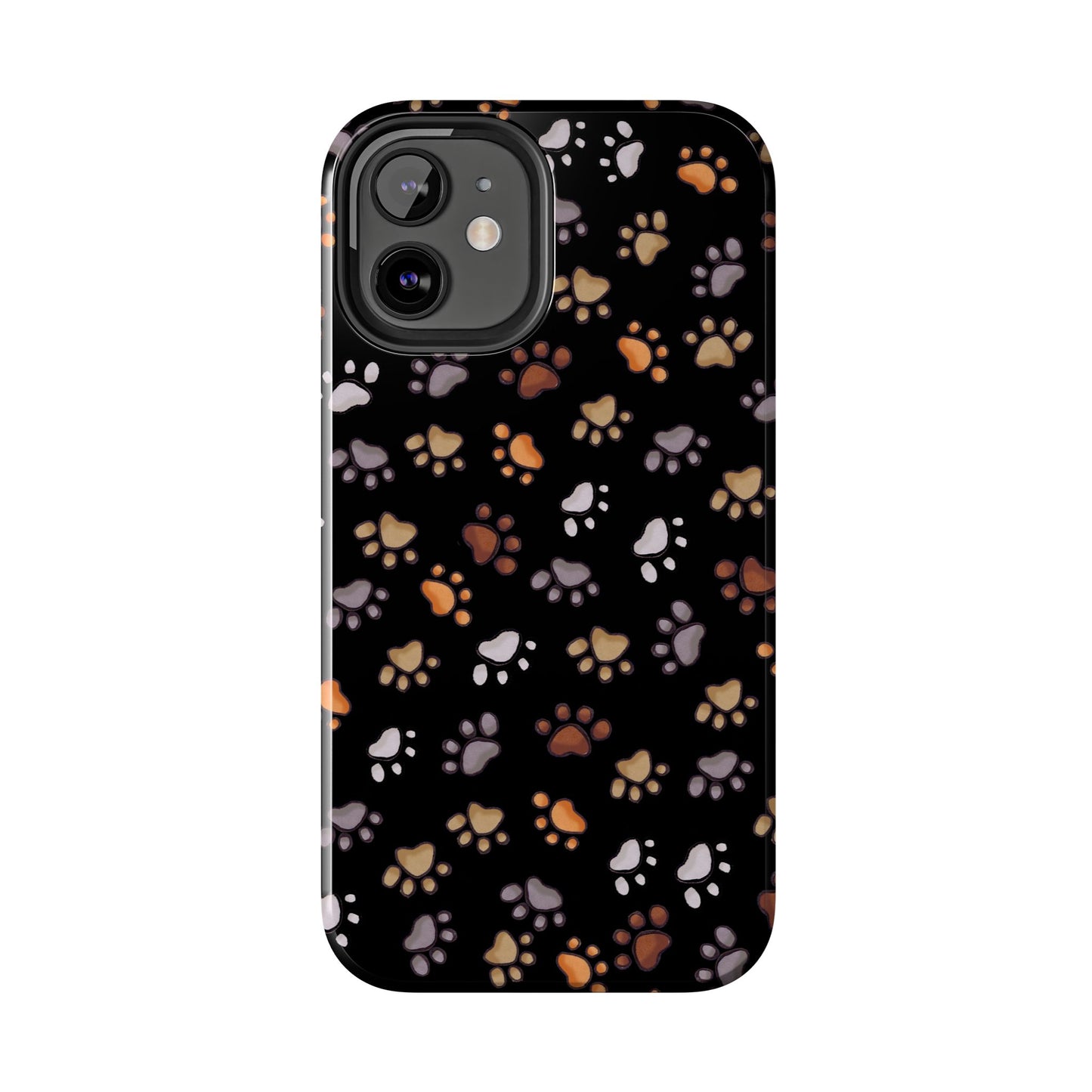 Puppy Paws Black Phone Case
