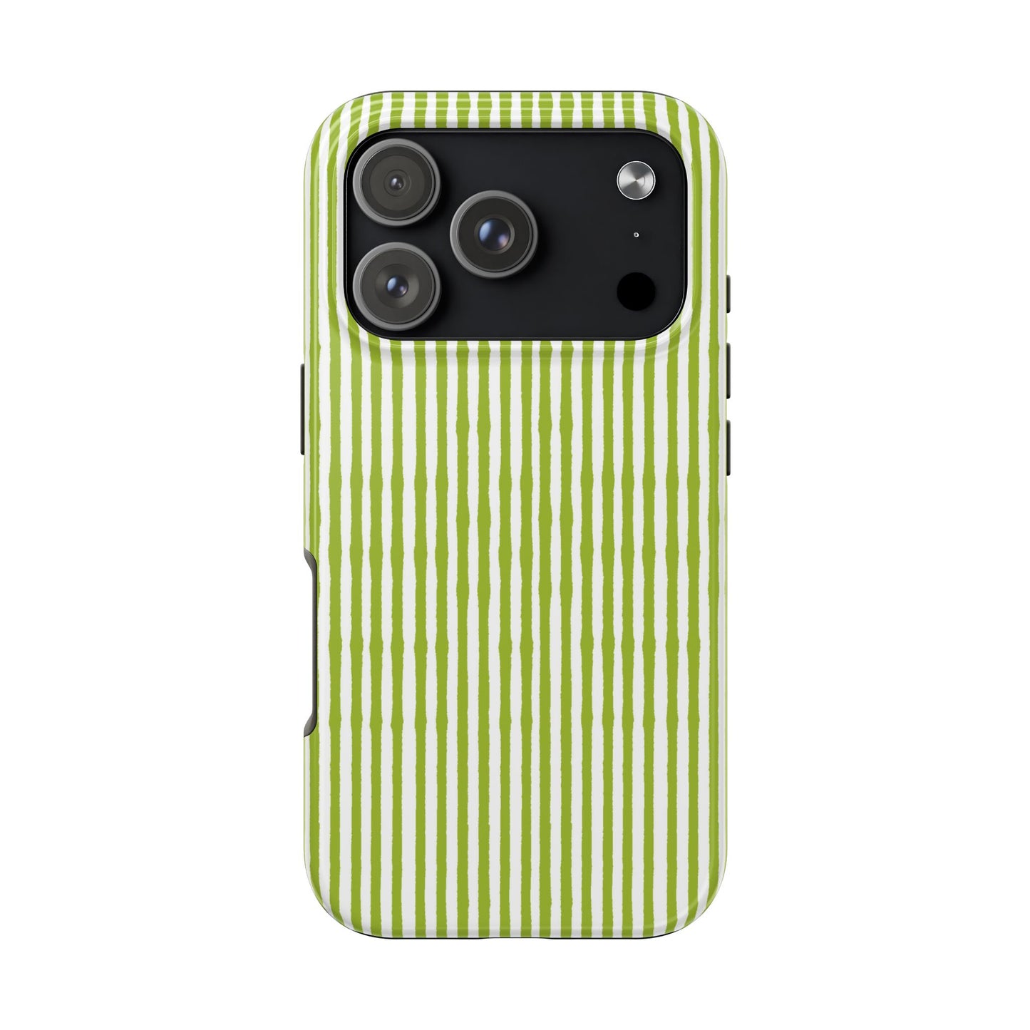 Lazy Stripe Green / White Phone Case