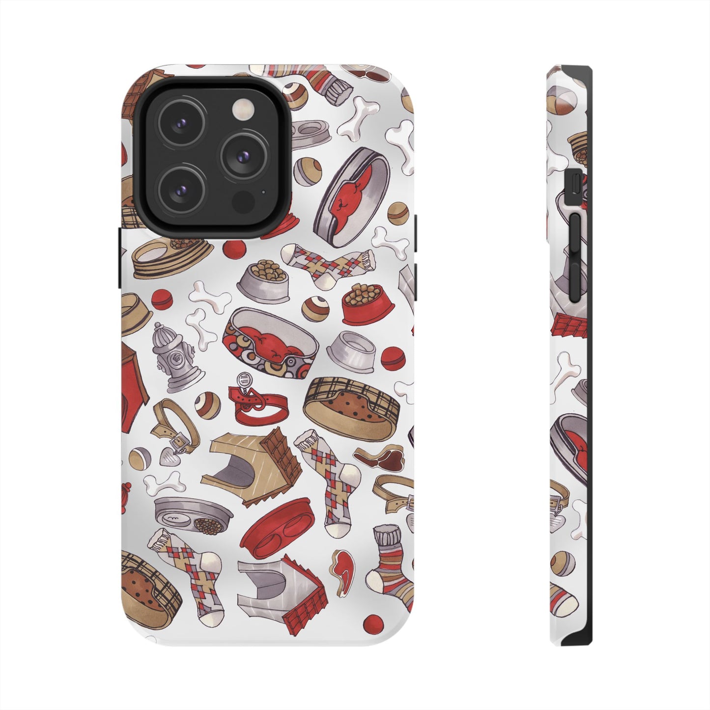 Doggie Stuff Gray Phone Case